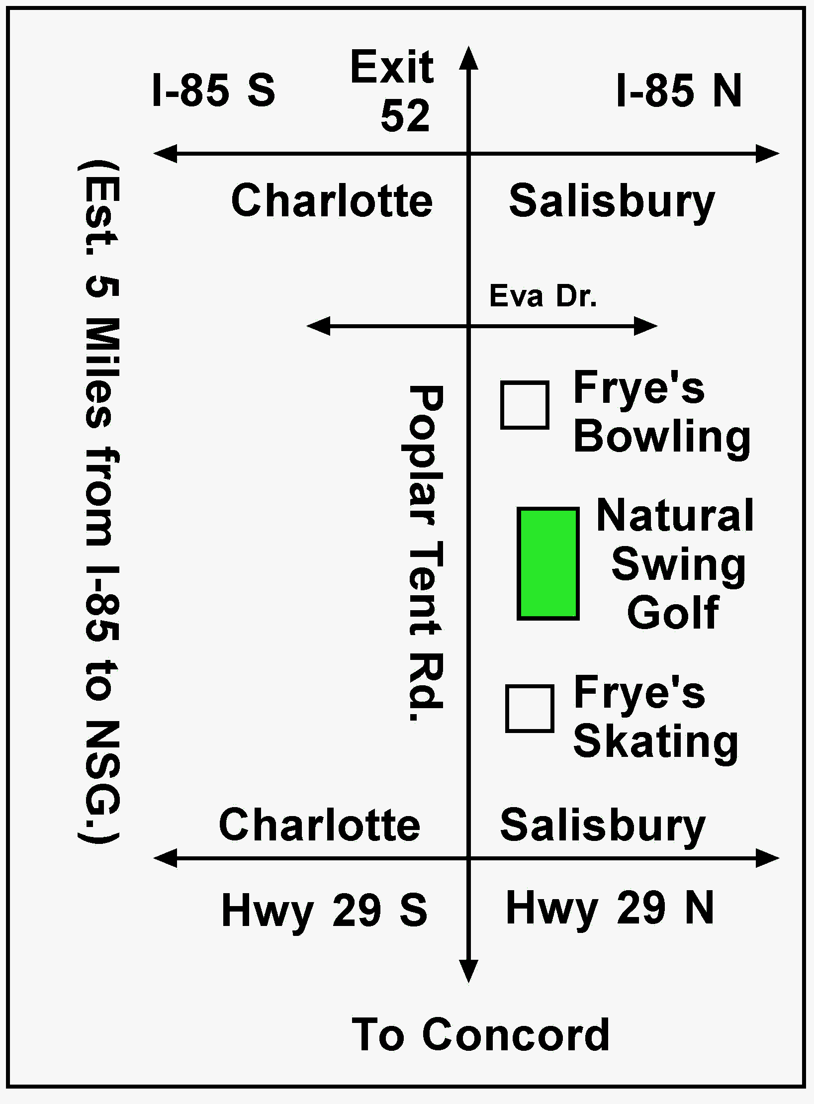 Map to Natural Swing Golf
